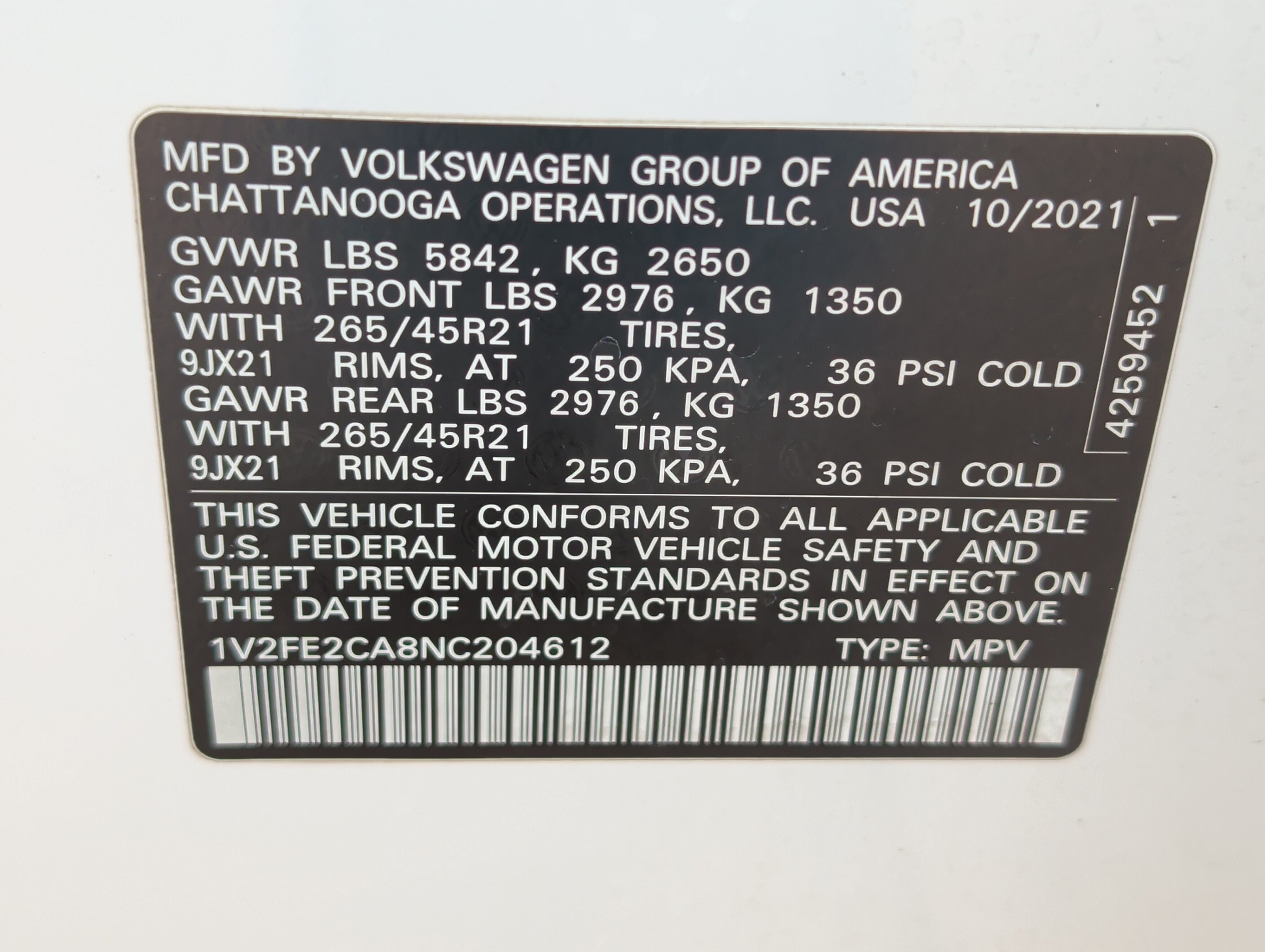 2022 Volkswagen Atlas Cross Sport 3.6L V6 SEL Premium R-Line