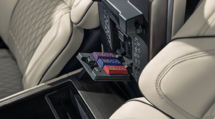 Digital Scent cartridges are shown in the diffuser located in the center arm rest. | North Park Lincoln in San Antonio TX