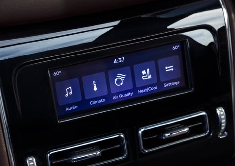 Driver controls like music, temperature, air quality, settings, and heat/cool seats are shown. | North Park Lincoln in San Antonio TX