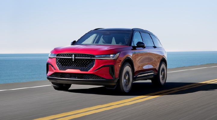 A 2026 Lincoln Nautilus® SUV is being driven on a seaside roadway. | North Park Lincoln in San Antonio TX