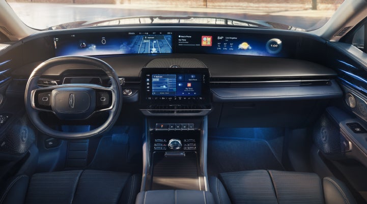 A large panoramic display is shown on the dashboard of a 2026 Lincoln Nautilus® SUV | North Park Lincoln in San Antonio TX