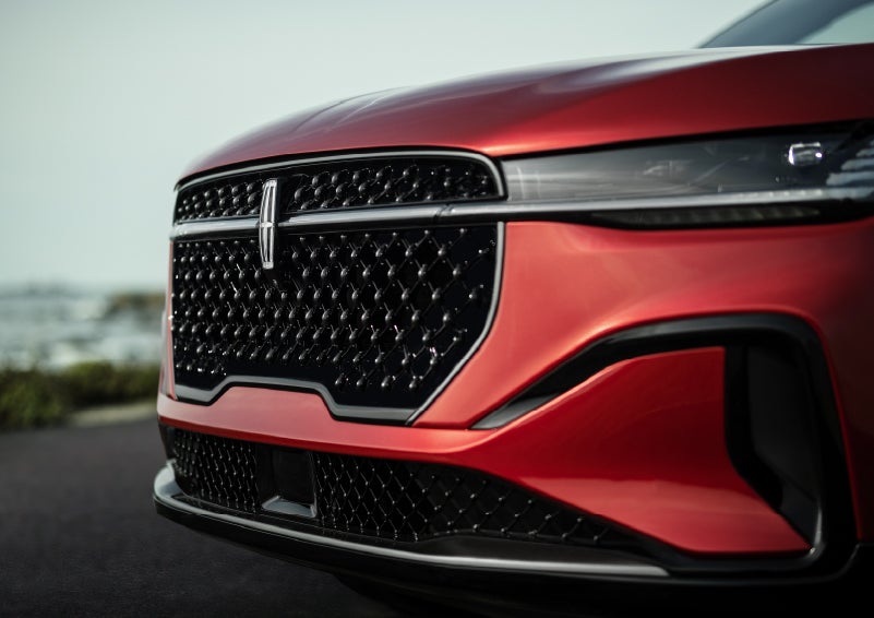 The sleek grille of a 2026 Lincoln Nautilus® SUV with the available Jet Appearance Package makes a bold statement. | North Park Lincoln in San Antonio TX