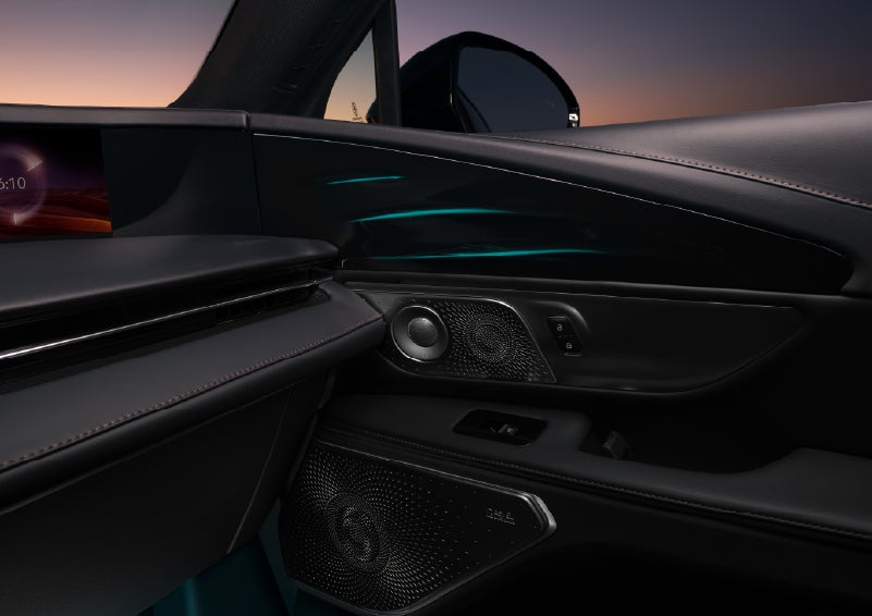 Selectable ambient lighting glows in the passenger door panel. | North Park Lincoln in San Antonio TX
