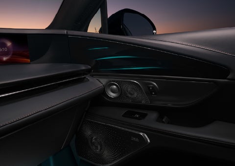 Selectable ambient lighting glows in the passenger door panel. | North Park Lincoln in San Antonio TX