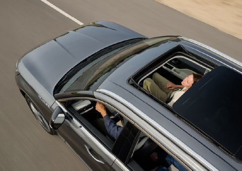 The available panoramic Vista Roof® of a 2027 Lincoln Aviator® SUV is open. | North Park Lincoln in San Antonio TX