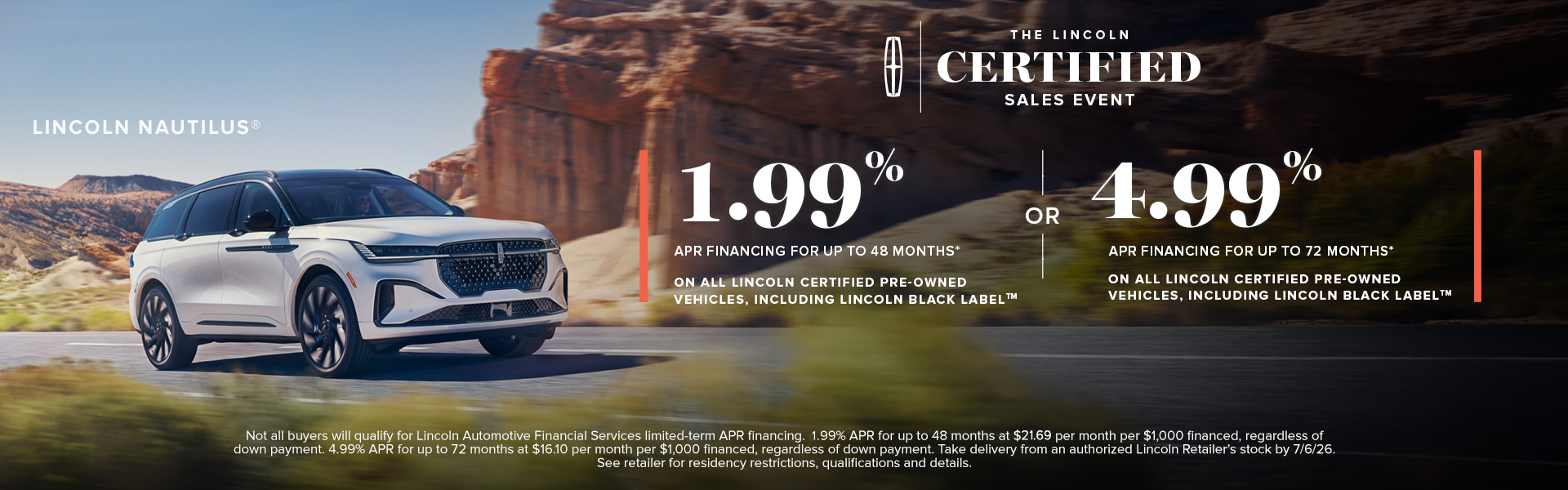 Lincoln CPO Sales Event - 1.99% for 48 months