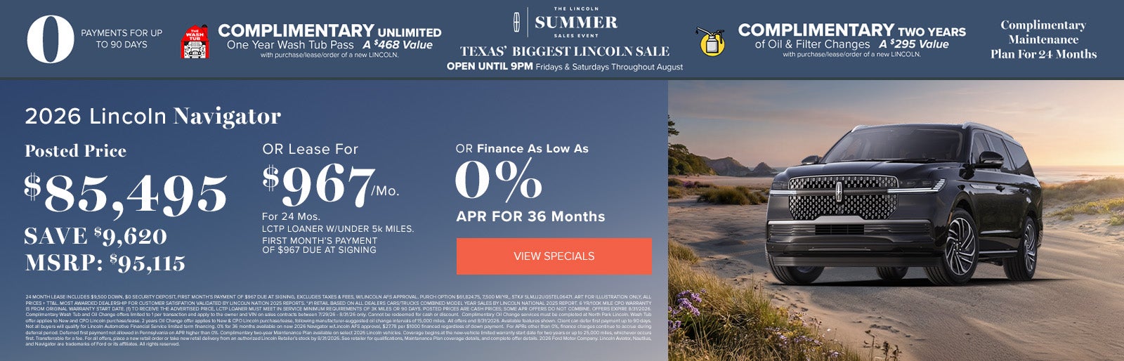 August Special Navigator