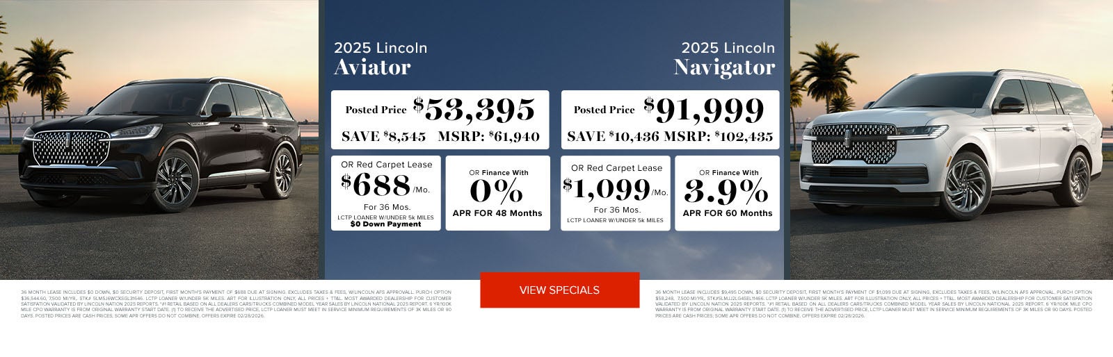 February Specials Aviator-Navigator