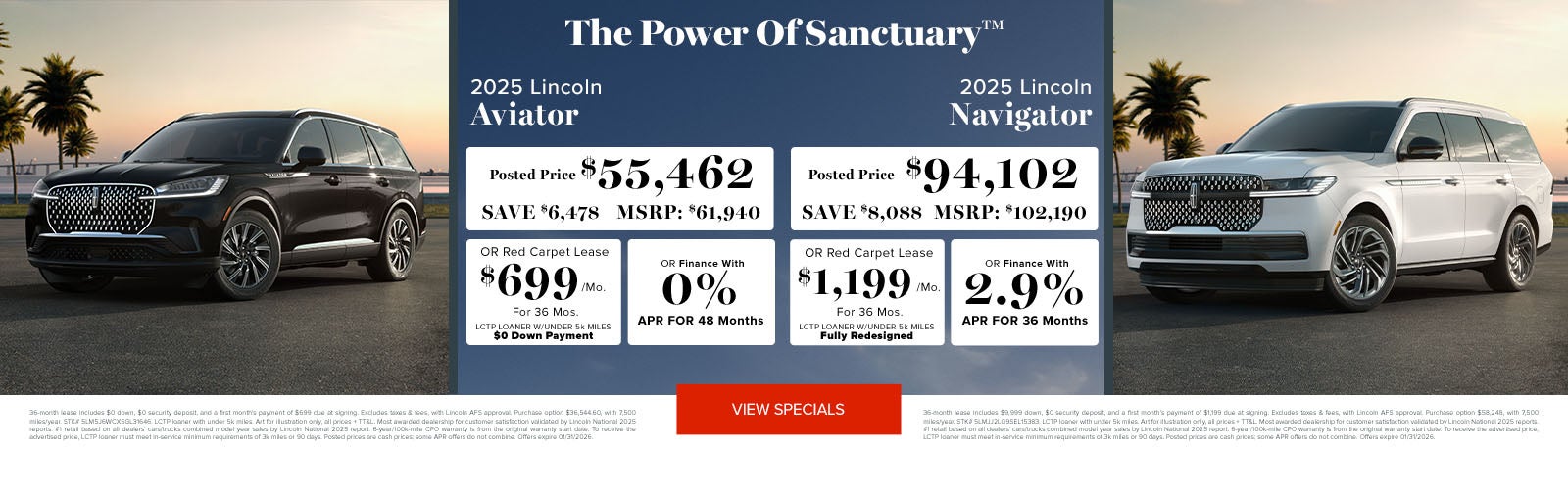 January Specials Aviator-Navigator